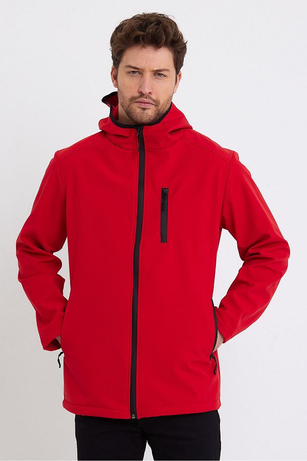 GENIUS STORE Store Men s Fleece Softshell Coat Waterproof 3 Pocket Outdoor Sports Jacket Trendyol