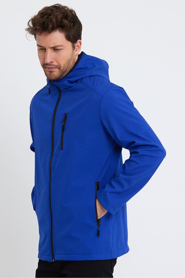 GENIUS STORE-Κατάστημα Ανδρικό παλτό Fleece Softshell Αδιάβροχο αθλητικό μπουφάν εξωτερικού χώρου με 3 τσέπες 1