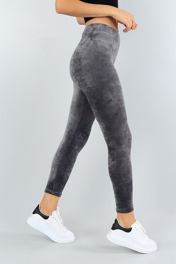 Gray velvet leggings 2025