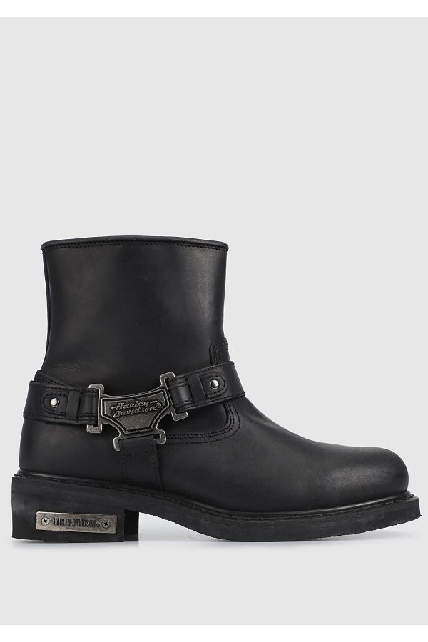 Harley Davidson-Estes B14 M.kau Μαύρες Ανδρικές Δερμάτινες Μπότες 025m0317-b14 1