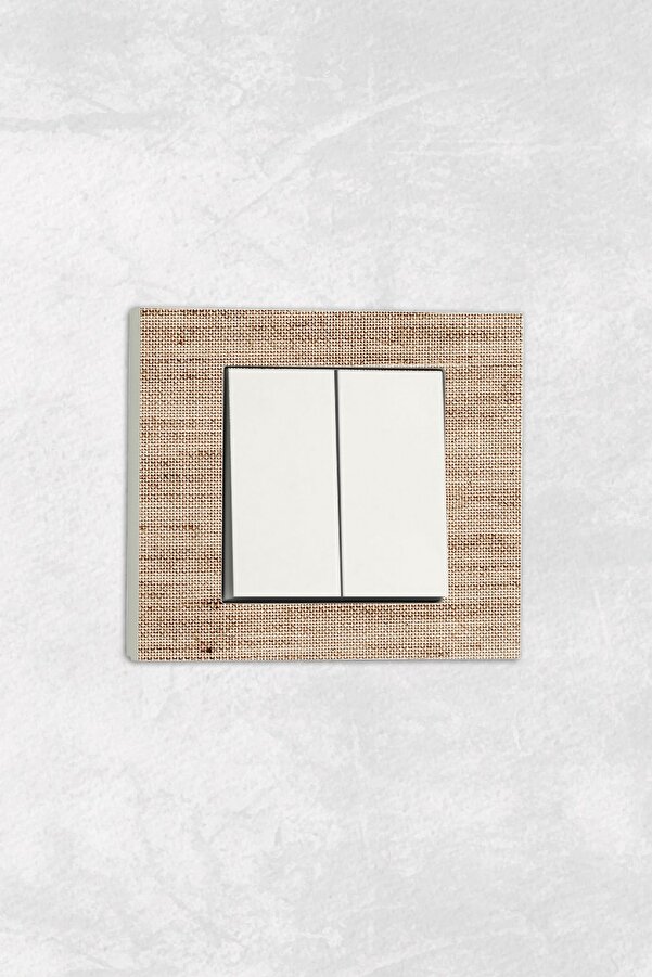 markcat-Ovivo Grano (Double Switch Socket) UV Printed White Commitator Frame Included 1