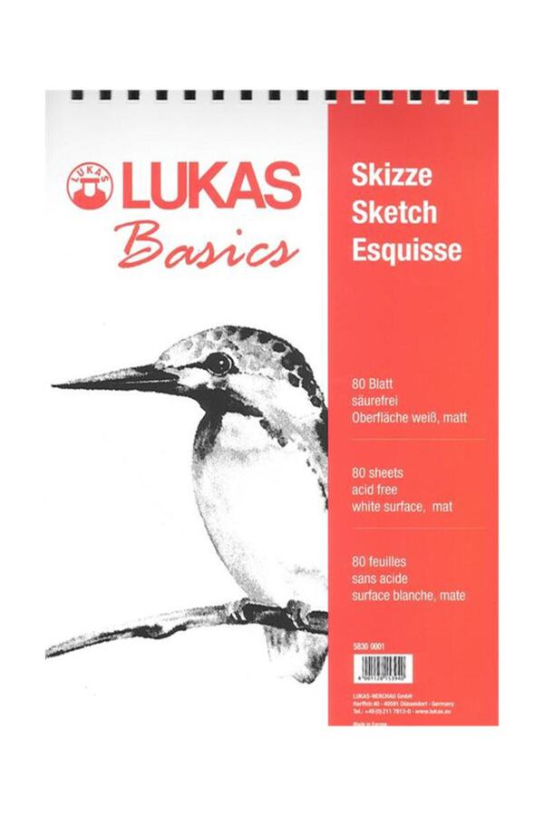 Lukas-Sketchbook 80 sheets 100gr. -A3 5589068 1