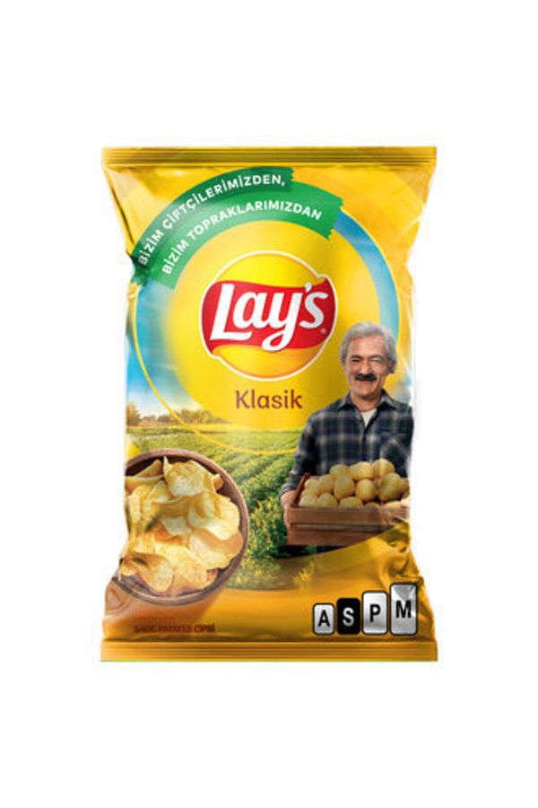 Lay's-رقائق البطاطس الكلاسيكية البسيطة حجم كبير 107 جرام (8 قطع) 1