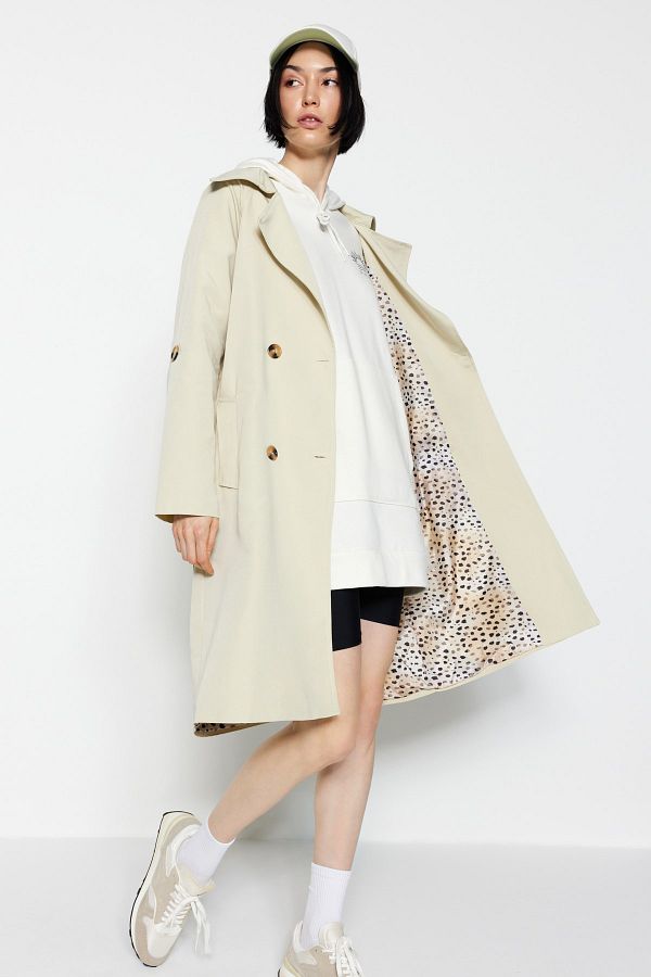 Leopard lined coat shop