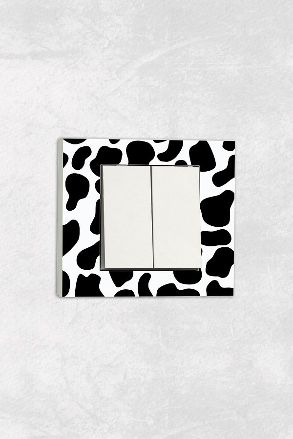 markcat-Ovivo Grano (Double Switch Socket) UV Printed Dalmatian Pattern White Commitator Frame Included 1