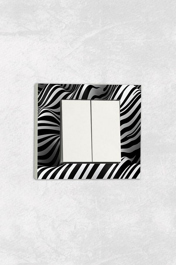 markcat-Ovivo Grano (TWO KEY SOCKET) Zebra Pattern UV Printed White Commitator Frame Included 1