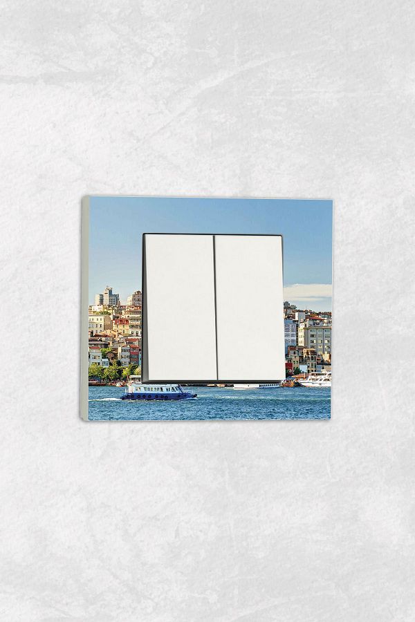 markcat-Ovivo Grano (TWO BUTTON SOCKET) UV Printed Istanbul Pattern White Comitator Frame Included 1