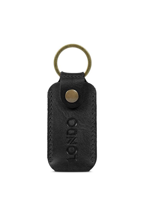 LONDO-Portofel și breloc Bitcoin din piele naturală (ln) - negru 1