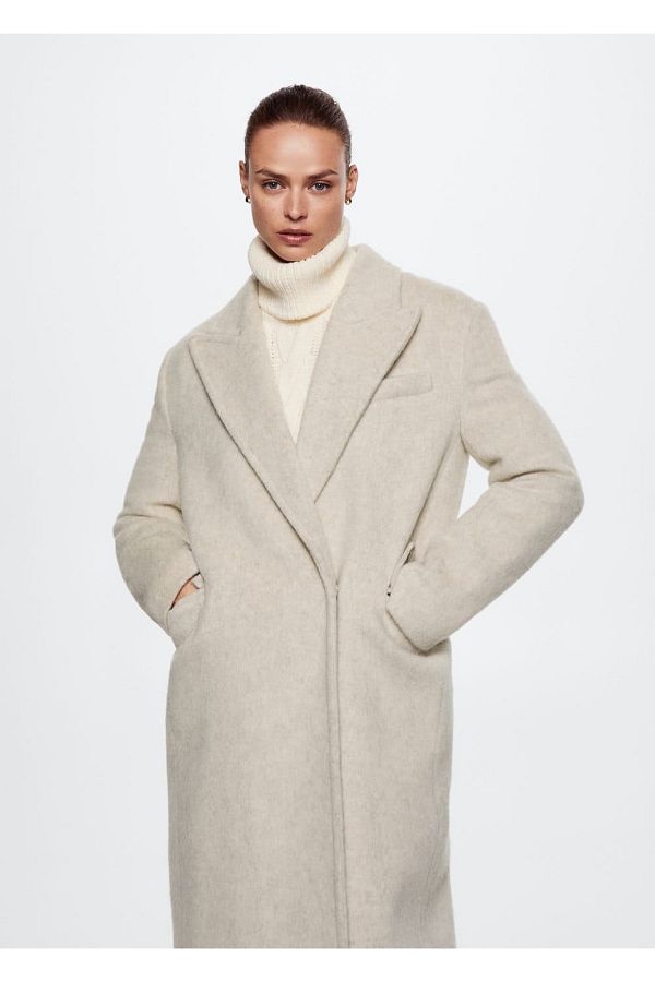 Mango ecru coat online