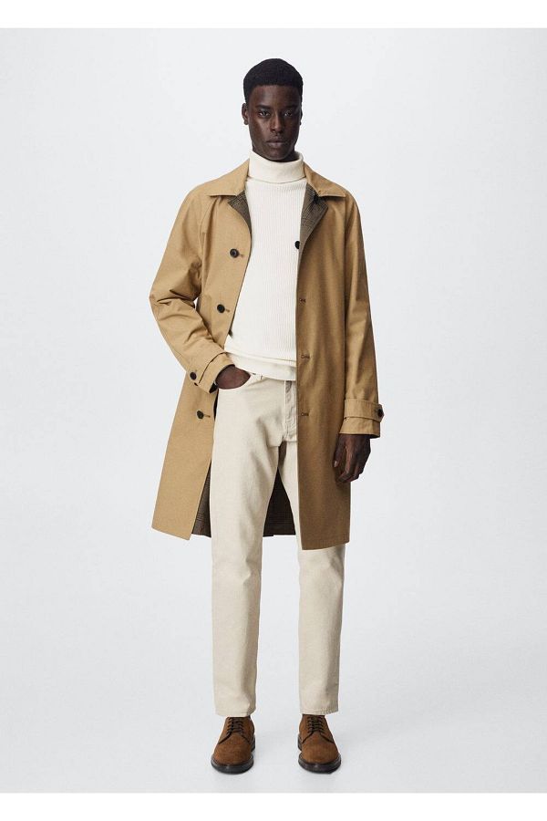 Mango trench coat men sale