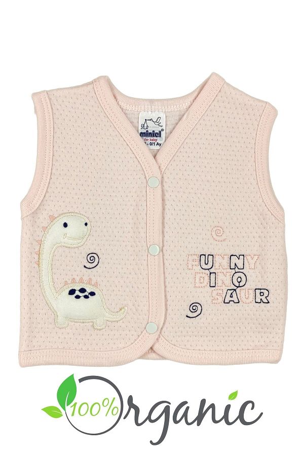 Minikel-Funny Dino Saur Quilted Vest 1