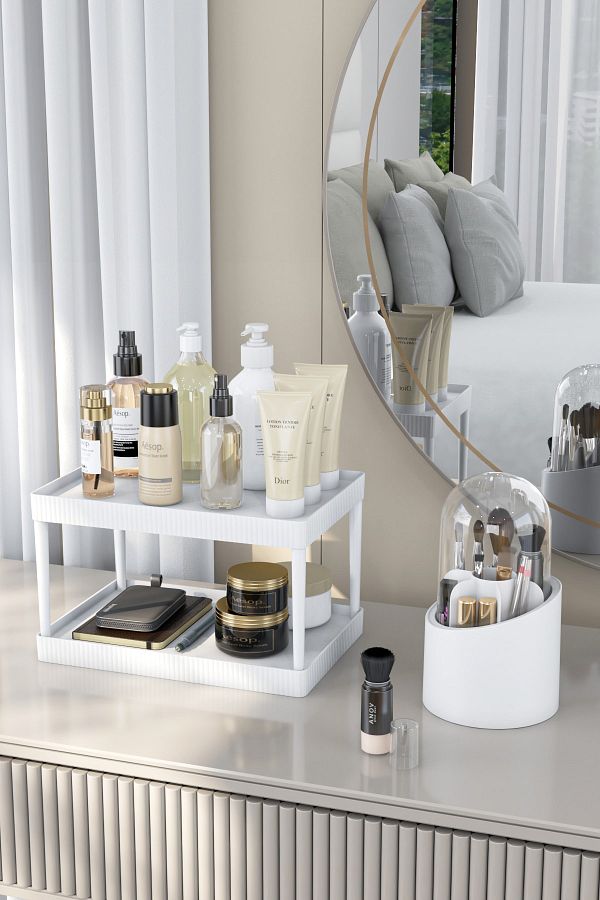 Pufwin Home-Suport pentru pensule cosmetice pentru machiaj, baie, bucătărie, birou și organizator pentru acasă Set organizator multifuncțional 1