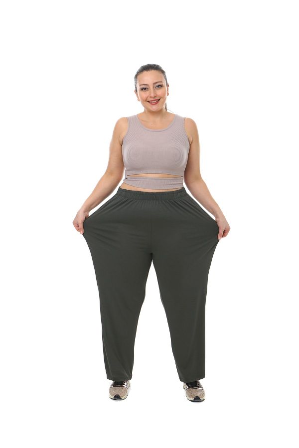 Plus size petite khaki pants online