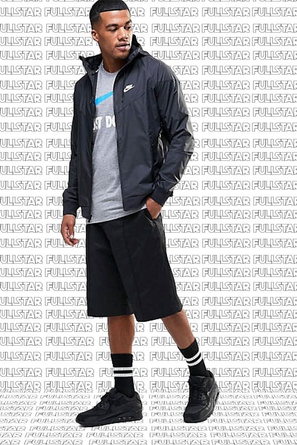 Nike men's sales windrunner jacket black
