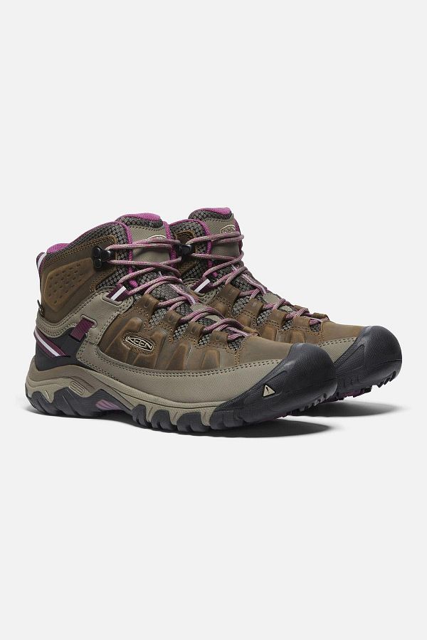 Keen Targhee 3 Mid Wp W weiss boysenberry Waterproof Women s Walking Boots Brown Trendyol