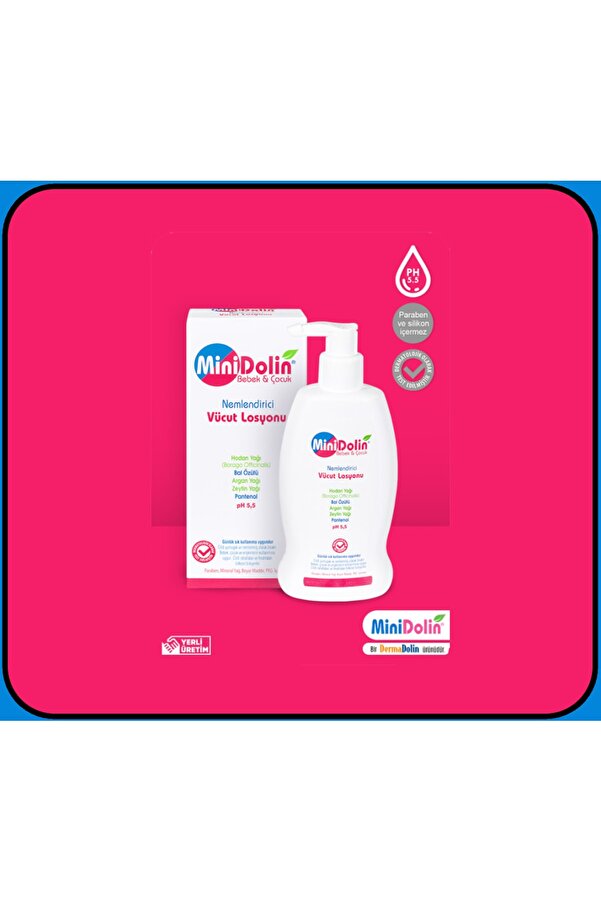 Dermadolin Minidolin Bebek & Çocuk Nemlendirici Vücut Losyonu 250 Ml