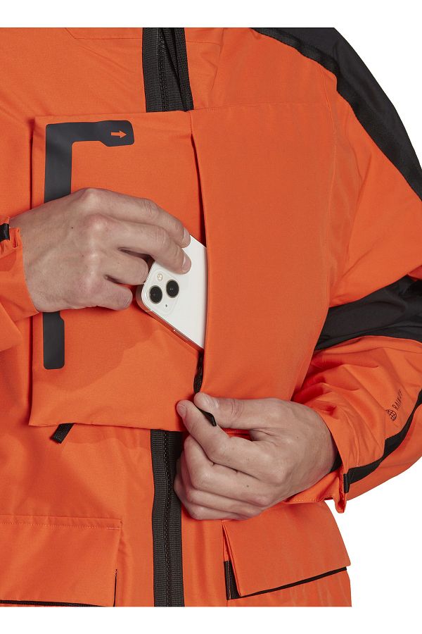 Adidas orange black jacket clearance
