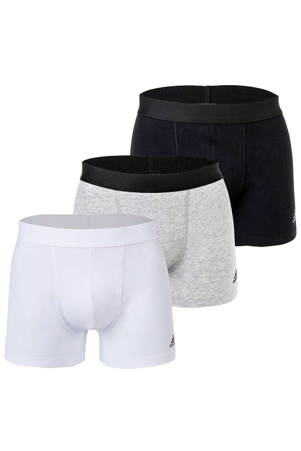 adidas Herren Boxershorts 3er Pack Trunks Active Flex Cotton Logo 3 Streifen Trendyol