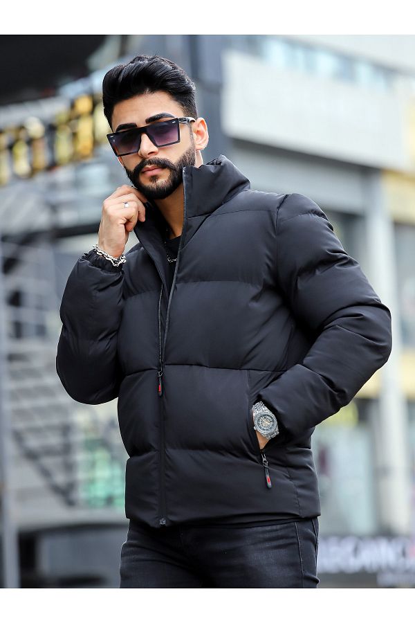 Tight puffer jacket top