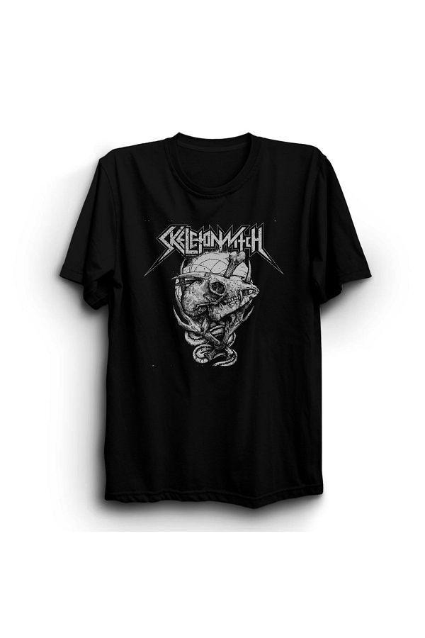 The Fame Skeletonwitch Rock Metal Band T Shirt Trendyol