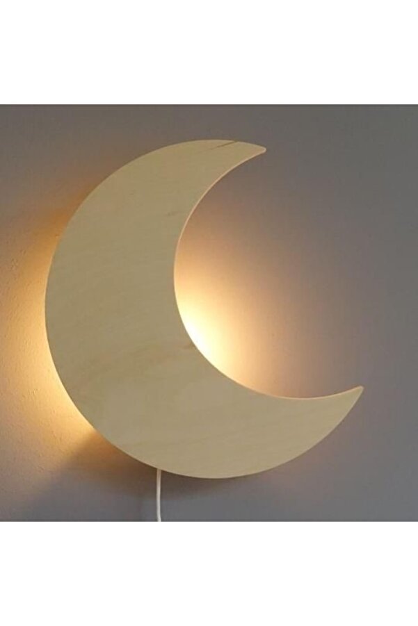 Windly Concept Ay Gece Lambası Çocuk Odası Bebek Odası Dekoratif Aydınlatma 30 Cm
