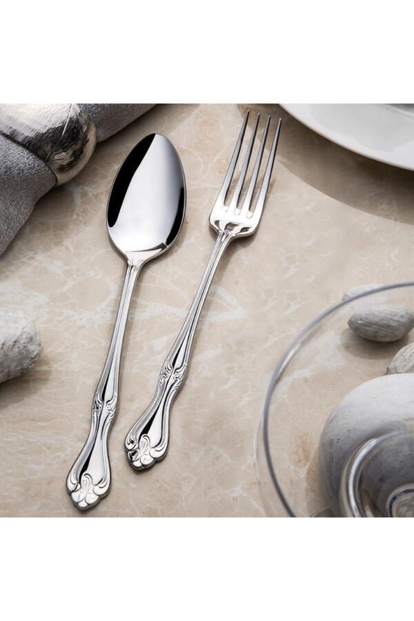 Nehir-Lalezar Simple Food Spoon 12 Pieces 1