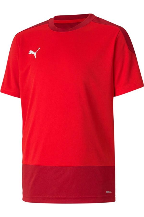 Puma-Men Team Goal 23 T-shirts Training Red Soccer Tee Top Jersey65648201 1