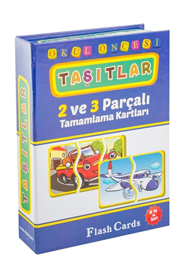 Diytoy , Taşıtlar Tamamlama Kartları, 2 Ve 3 Parçalı,