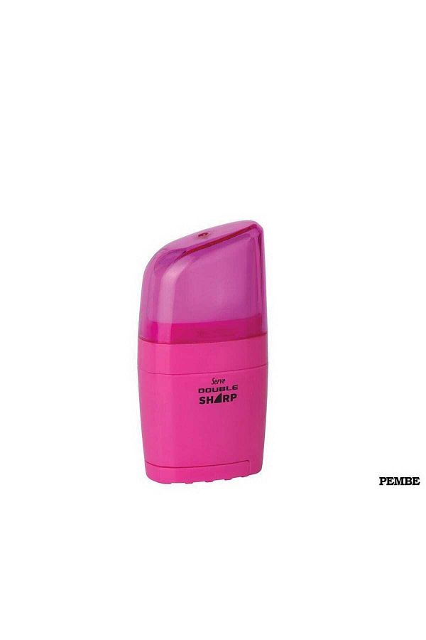 Serve-Pink Highlighter Double Sharp Eraser Pencil Sharpener 1
