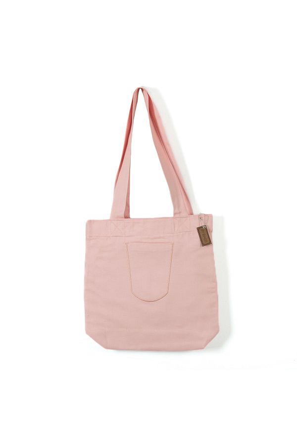 BYBAGS-Canvas Lined Zippered Front Pocket Bellows Begonia Salmon Hand, Arm and Shoulder Bag 1