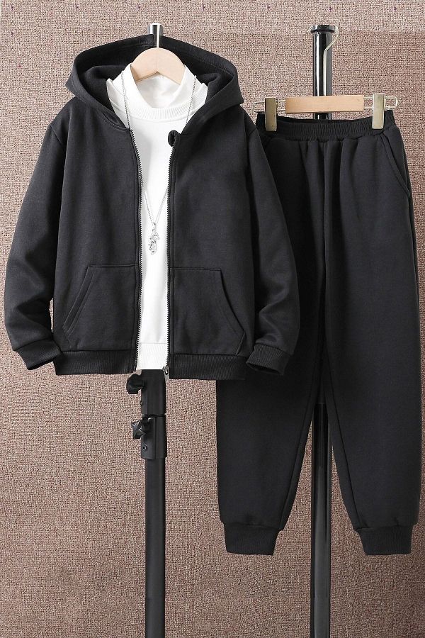 Trend Sizde Unisex Special Design Zippered Top Bottom Tracksuit Set Trendyol