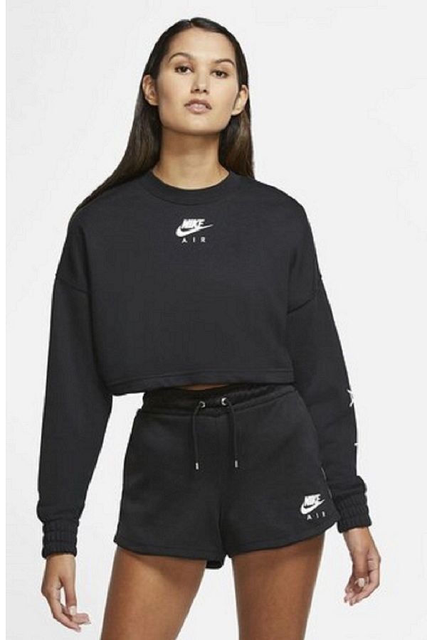 Nike Air Crew Crop Dm1711 010 010 Women s Black Sweatshirt Trendyol