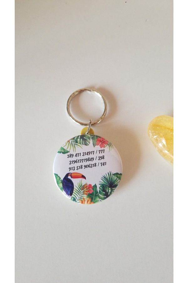 Anatolia-Tukan Bird Symbol Wealth Number Sequence Keychain 1