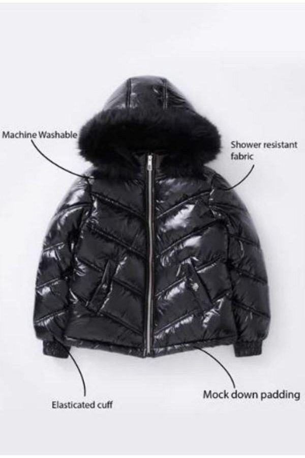 Lipsy black padded coat shop