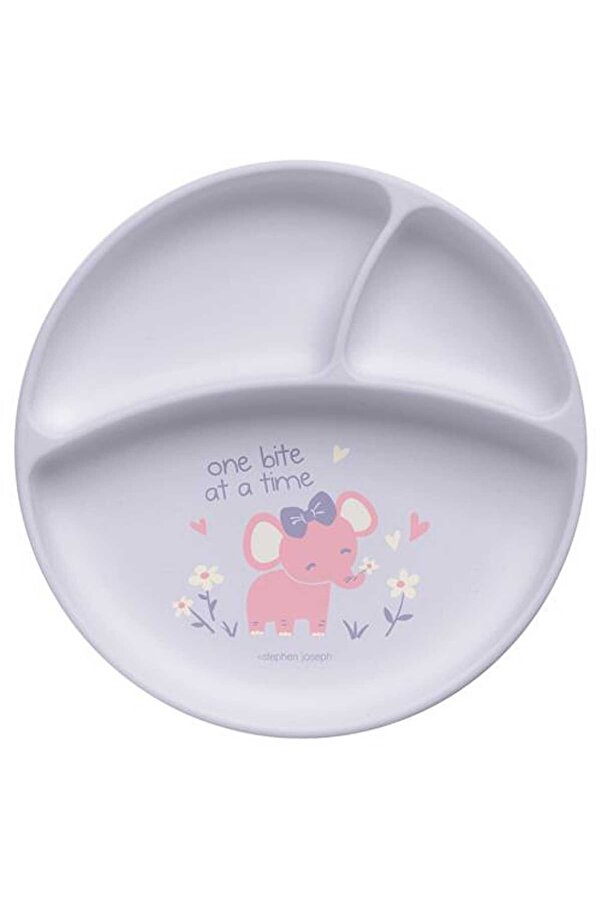 Stephen Joseph Silikon Mama Tabağı Fil Lila