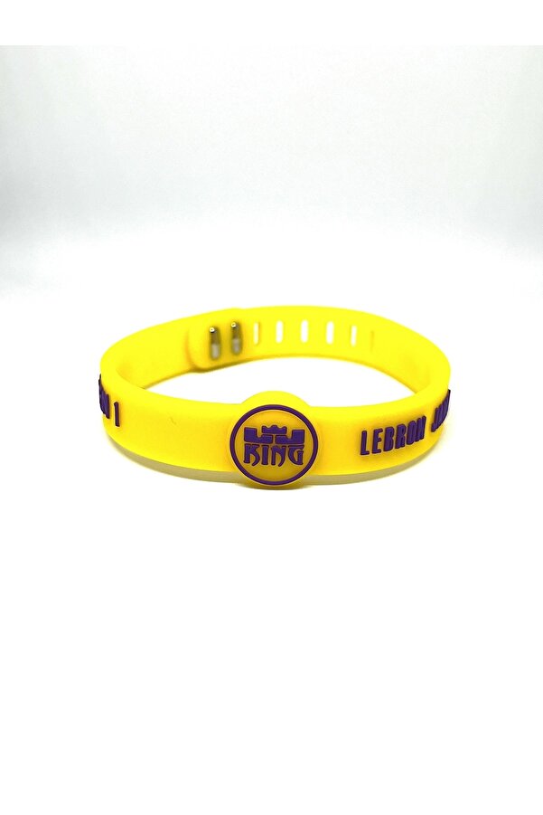 PurpleJam Yellow Lebron James Adjustable Basketball Wristband