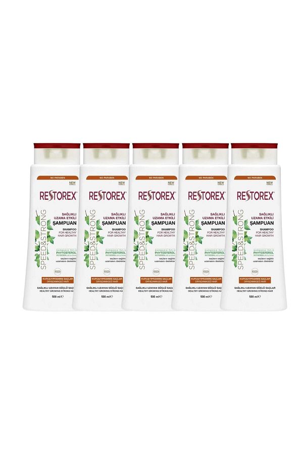 Restorex-Kuru Ve Yıpranmış Saçlar Için Şampuan 500 Ml 5 Adet 1