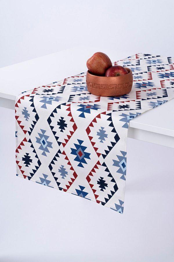ALTINPAMUK-Covor de lux personalizat Blue Runner - Impermeabil, Rezistent la pete, Runner 140x401020 1