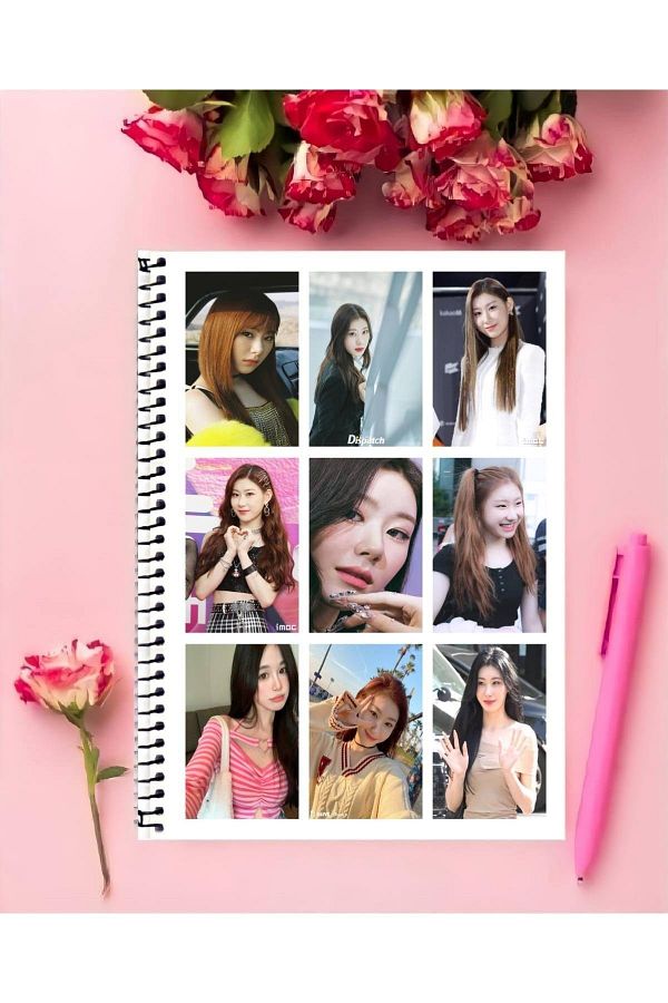 animeandyourworld-Itzy Chaeryeong مقاس A4 مقاس 21*29 سم - دفتر ملاحظات كبير الحجم غير مبطن قطعة واحدة 1