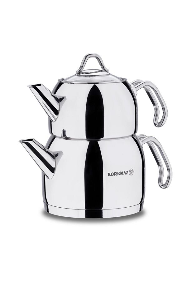 KORKMAZ-Provita Maxi Teapot Set - 2 lt A105 and Coffee Pot Set A122 1