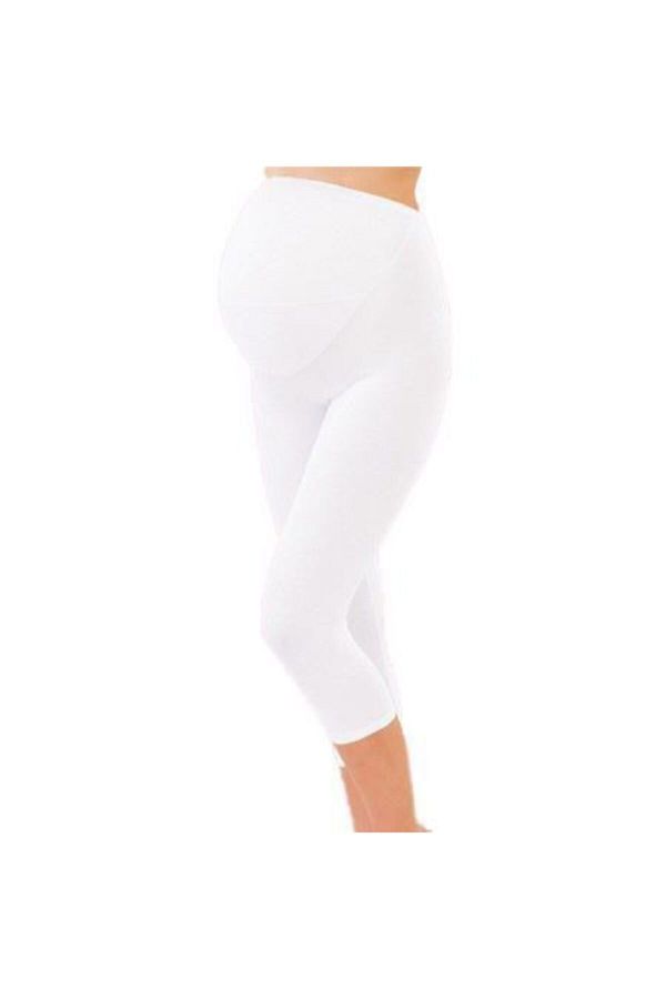 imer Women s White Modal Maternity Capri Tights 4340 Trendyol