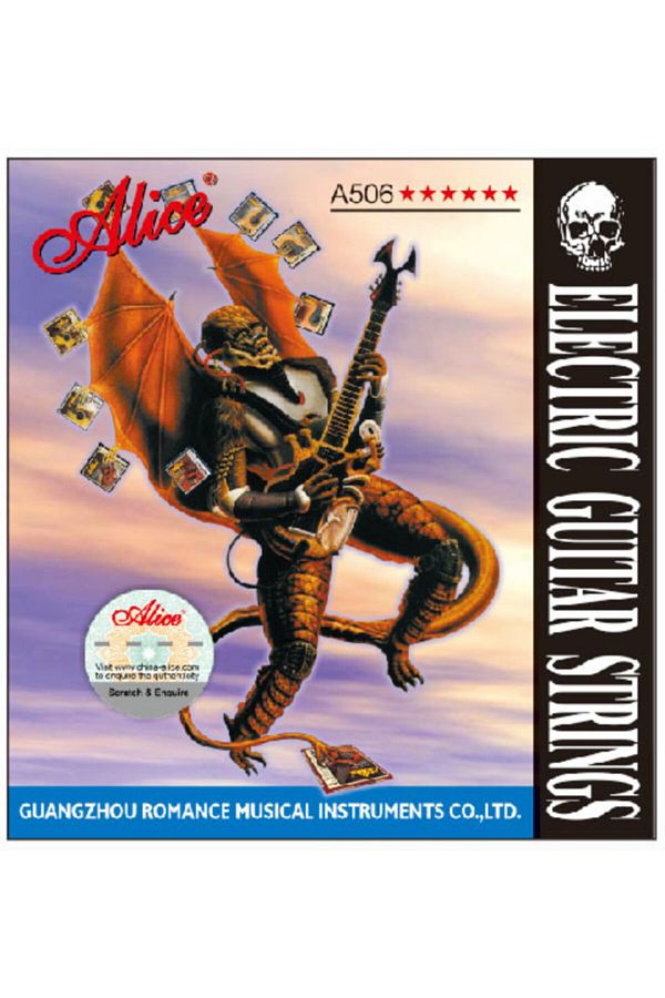Alice-A-506sl Model 09-42 Number Electric Guitar String Set-Pena with Guitar 1