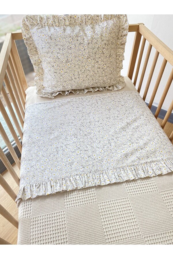 GAYE EV TEKSTİLİ Pamuklu Bebek Pike Takımı 90x110 Cm