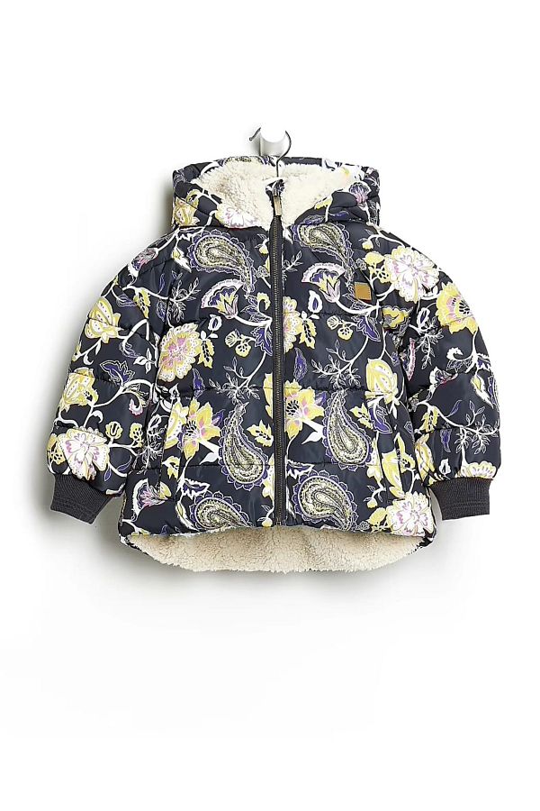 River Island Winter Jacket Black Regular fit Trendyol