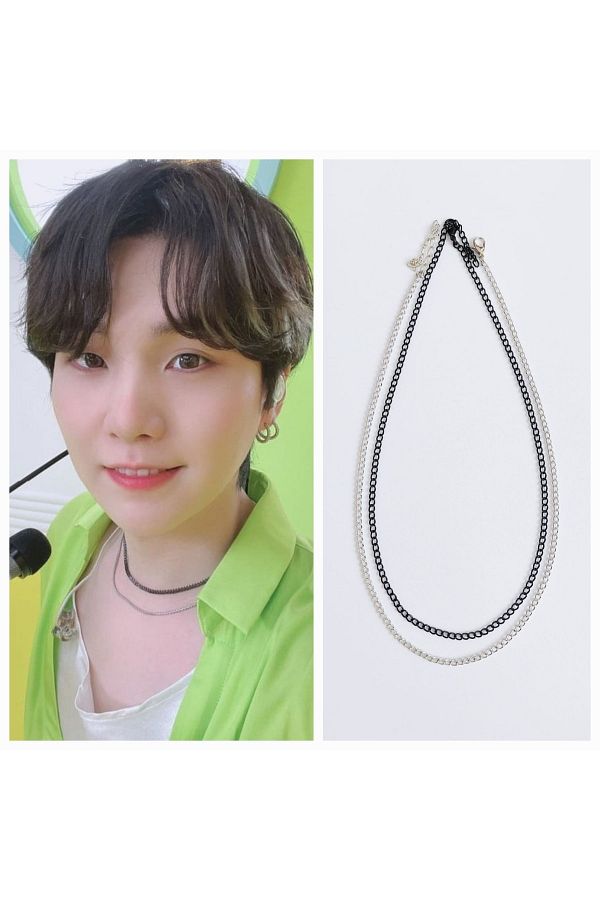 REN AKSESUAR Kpop Bts Suga Necklace Set Trendyol