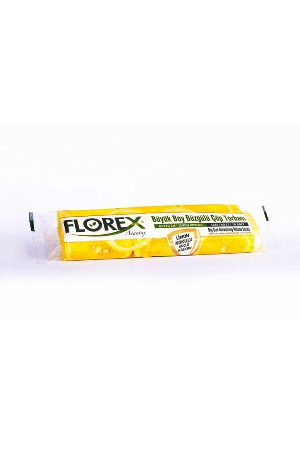 Florex-Large Size Drawstring Garbage Bag Lemon 1