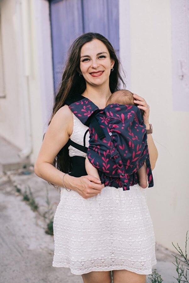 Neko Start Kanguru - Gece Sefası (DİŞ PEDİ HEDİYELİ AYARLANABİLİR ERGONOMİK KANGURU) %100 Dokuma Kumaş