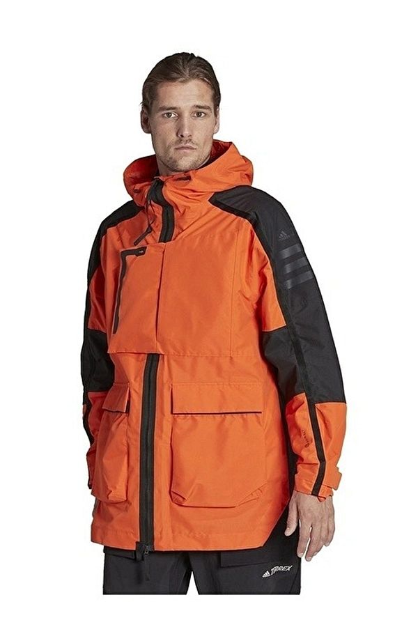 Adidas black raincoat top
