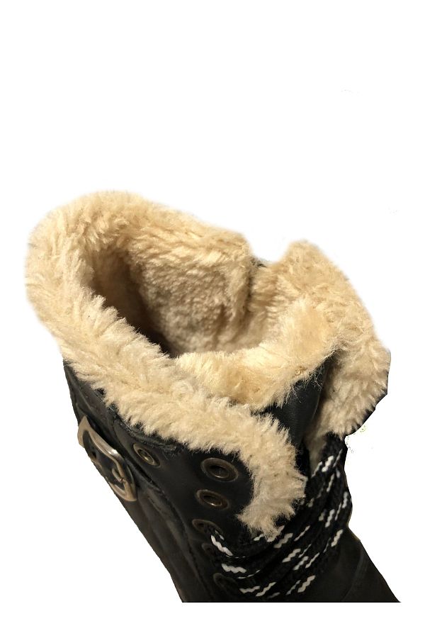 YGTSHOES Fuzzy Inside Boots Non Slip Sole Very Comfortable Black Zipper Trendyol