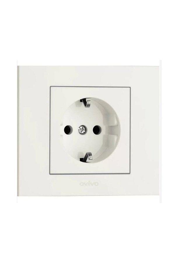 OVİVO-Grano White Grounded Socket 1